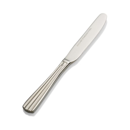 Bon Chef Britany, Butter Knife, Euro, Solid Handle, Mirror Finish, 13/0, 6.96" , set of 12 S1617